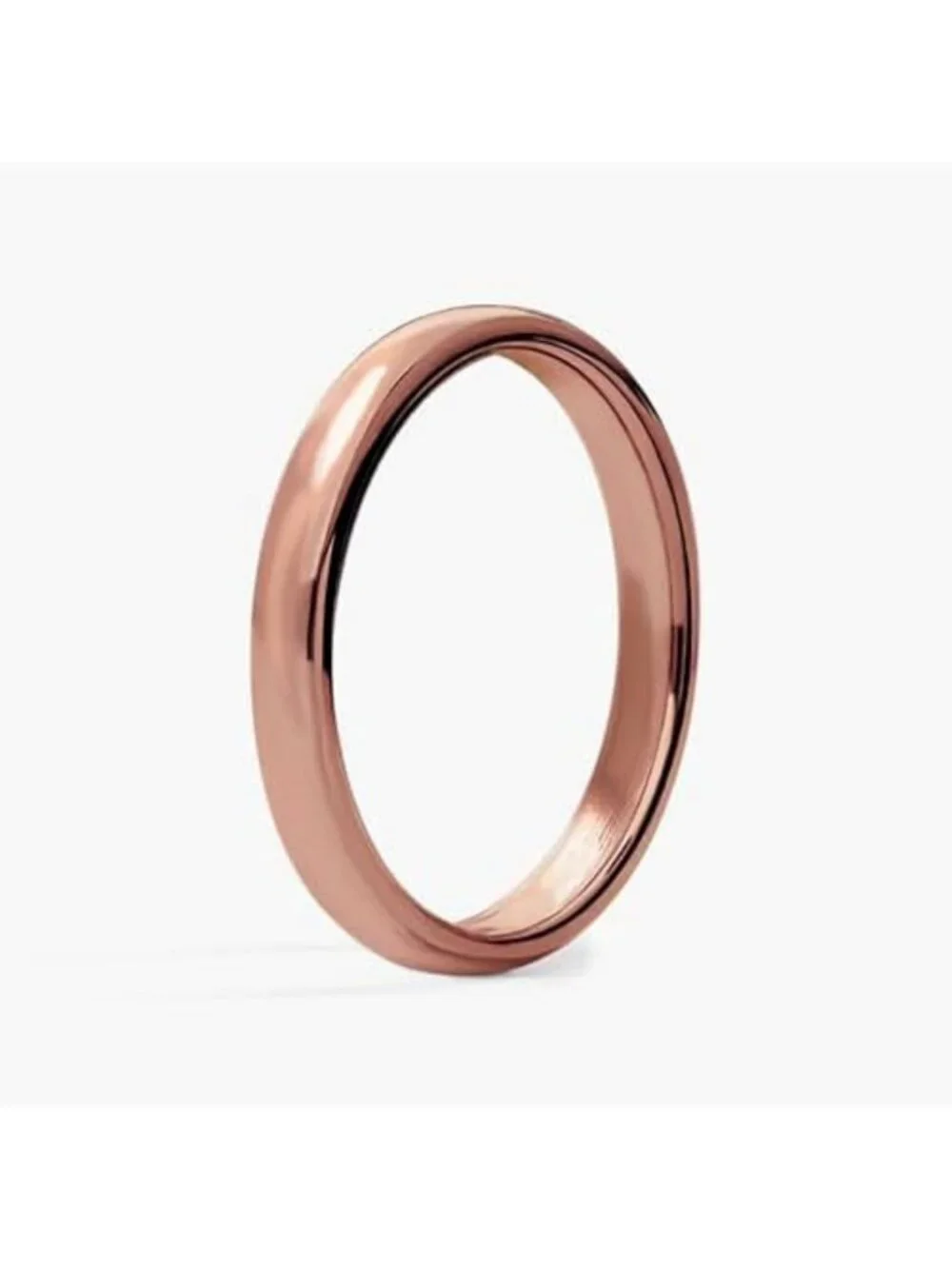 3mm Solid Copper Comfort Fit Ring for Women & Men, Sizes 4-12, Stylish & Durable